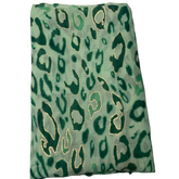 Green Scarf - Animal Print
